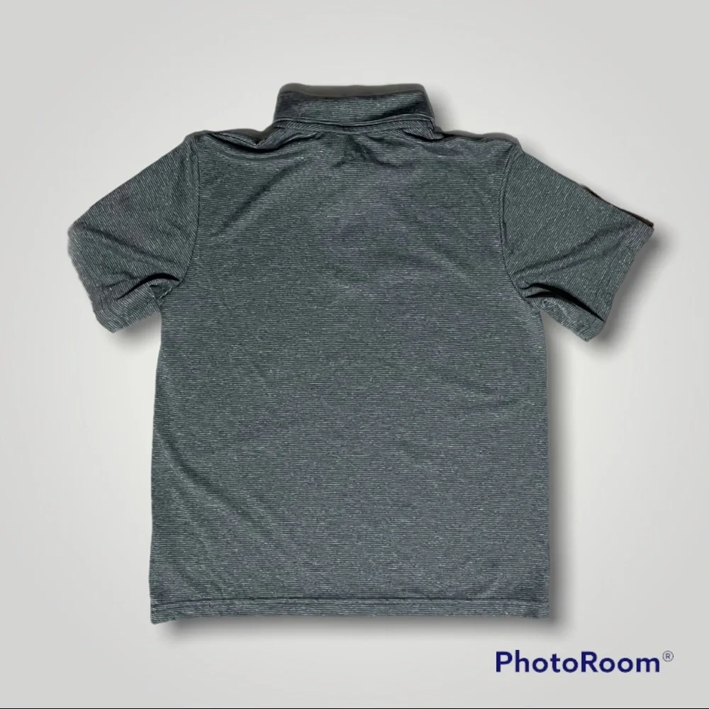 Champion Gray Pinstripe Active Wear Polo Shirt - Picture 2 of 11